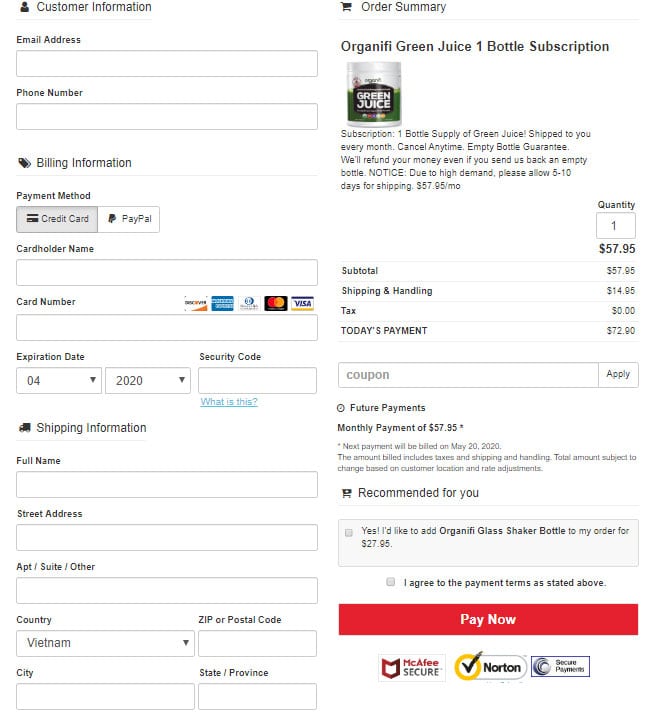 organifi-checkout