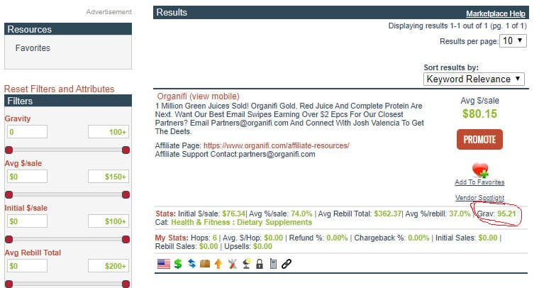 organifi-clickbank-gravity