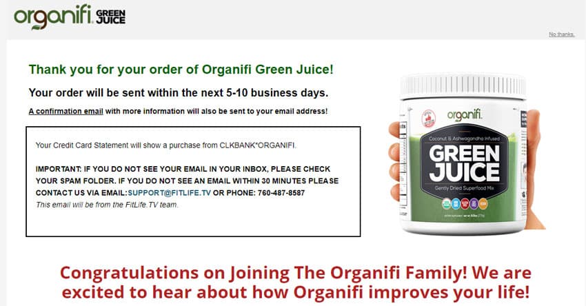 organifi-funnel-pre-thank-you-page
