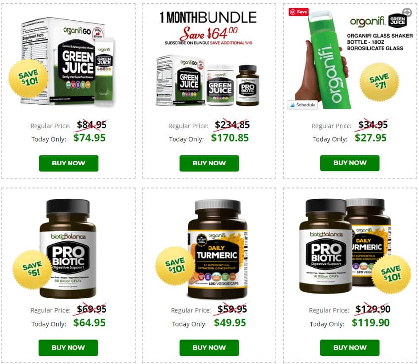 organifi-funnel-related-products