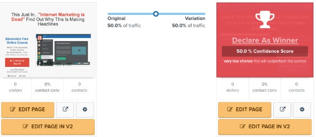 split ab testing sales funnel management - funnel secrets