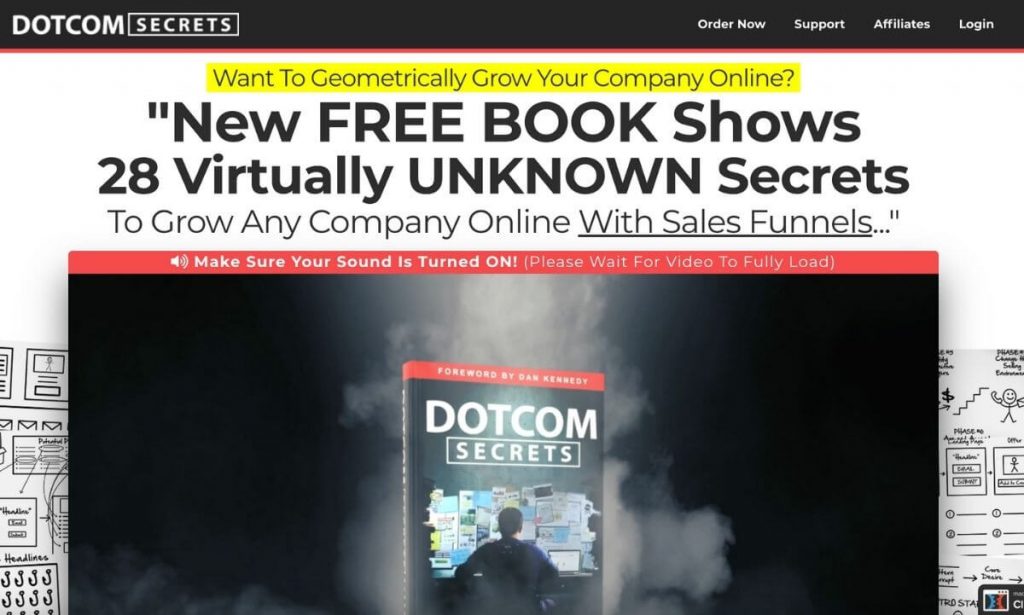 Dotcom Secrets sales page
