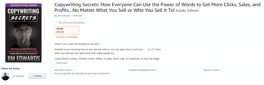 copywriting secrets book amazon kindle price