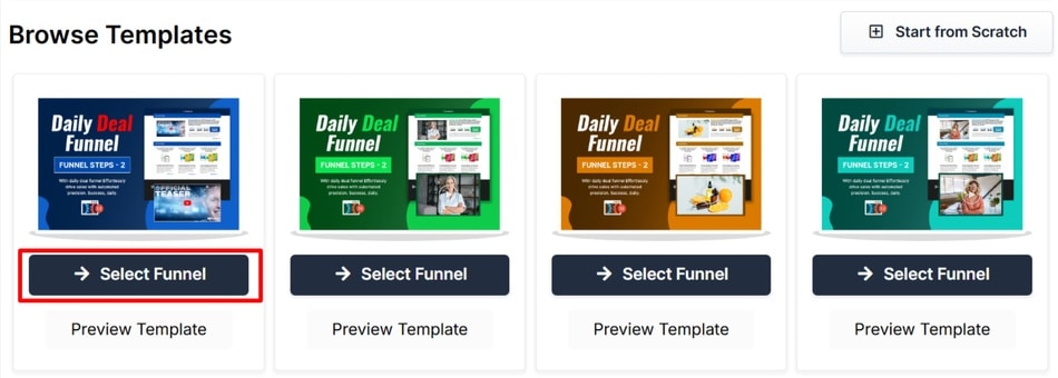 clickfunnels daily deal funnel templates