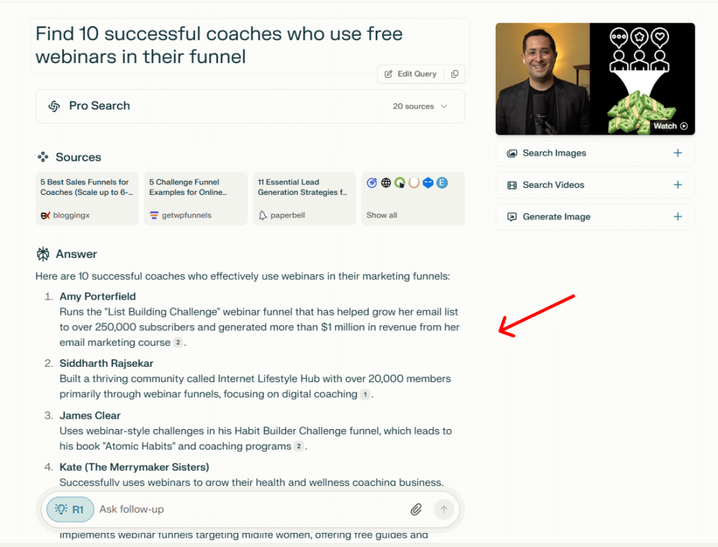 Discover your competitor's sales funnel by utilizing Perplexity AI