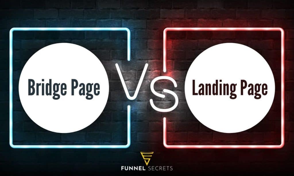 bridge page vs landing page