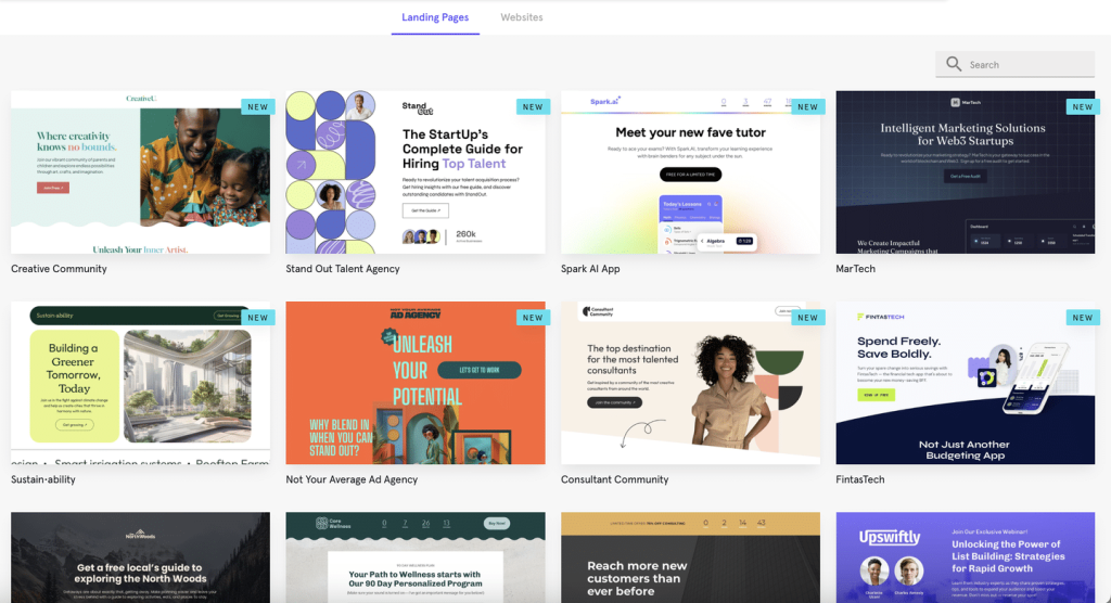 Leadpages professional landing page templates