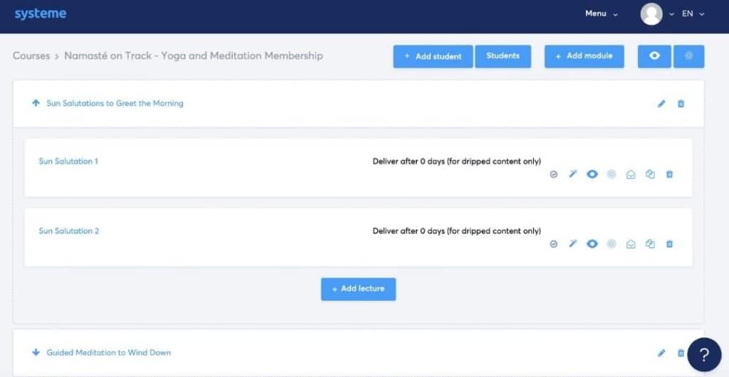 systeme.io course and membership site creator