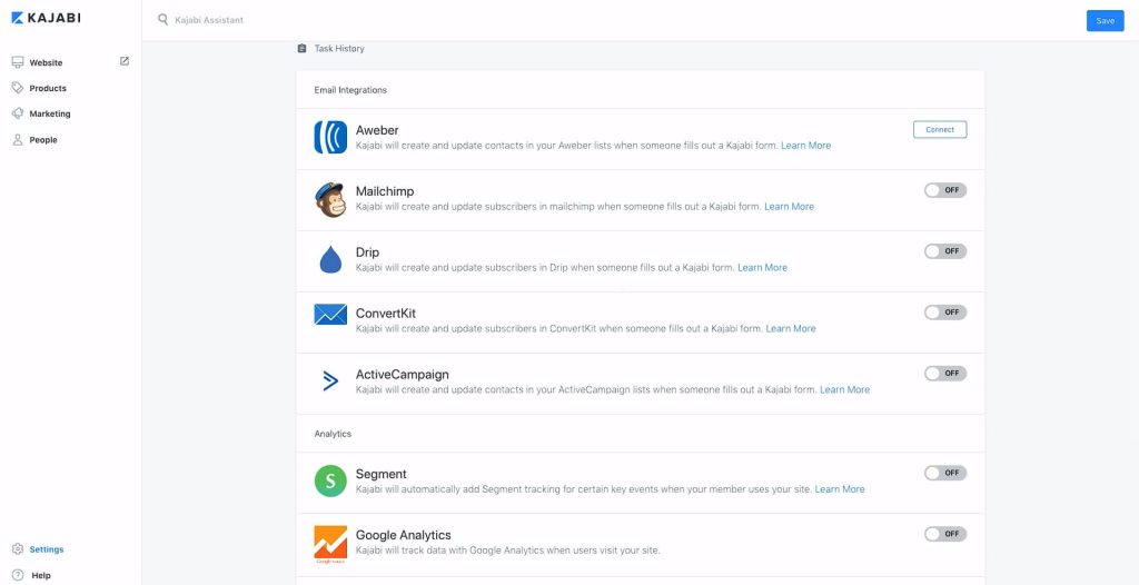 kajabi integrations