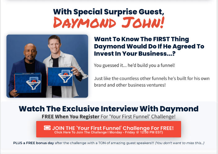 YFF challenge - Russell Brunson and Daymond John