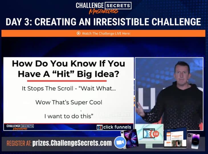 challenge secrets masterclass review day 3
