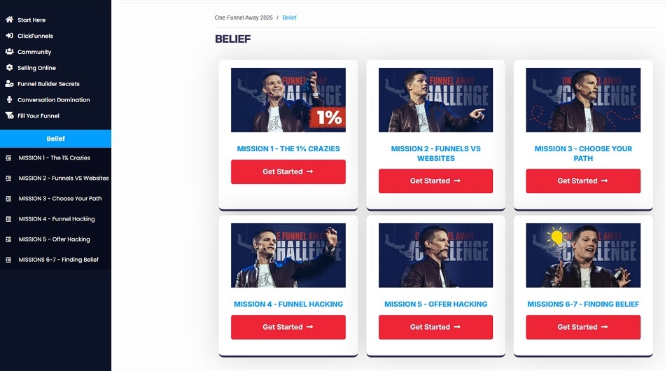one funnel away challenge review week 1 belief