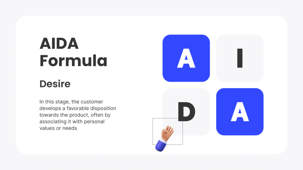AIDA sales funnel desire stage