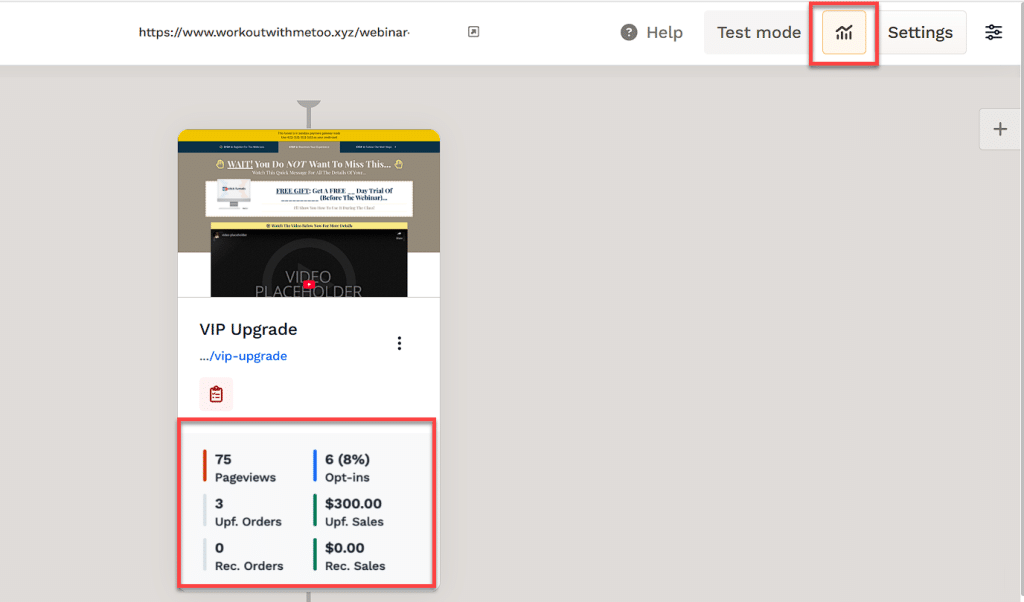 clickfunnels view funnel stats