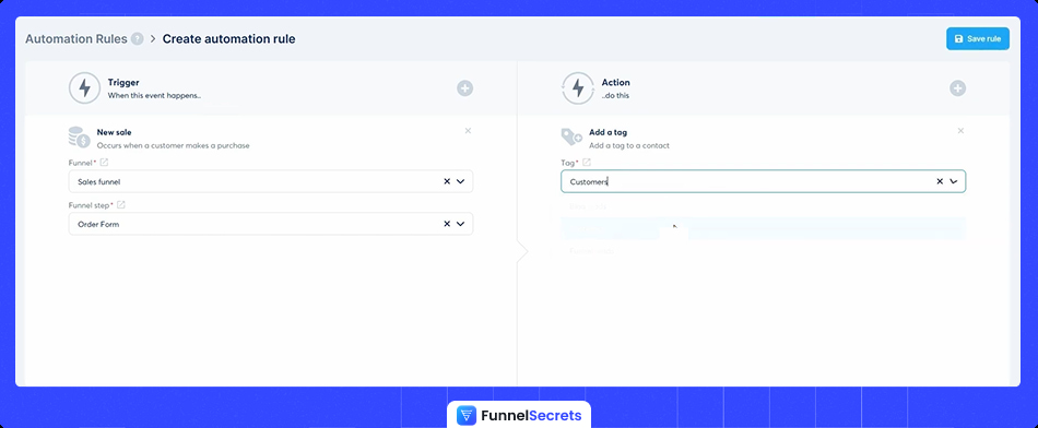 Systeme.io review automation rules